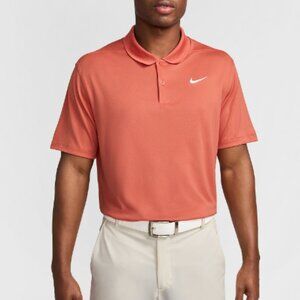 Nike Men's Victory Solid Dri-Fit Polo Orange Size Small New